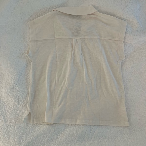 NWT LOFT Slub Split Neck Shirt - Petite - Picture 6 of 8